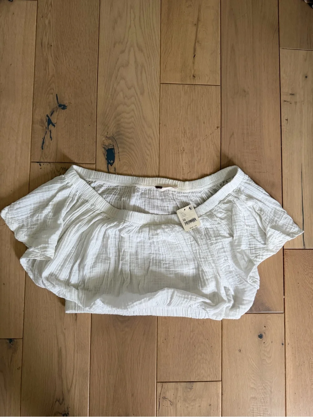 Free People Sneak Peek Top Solid Top